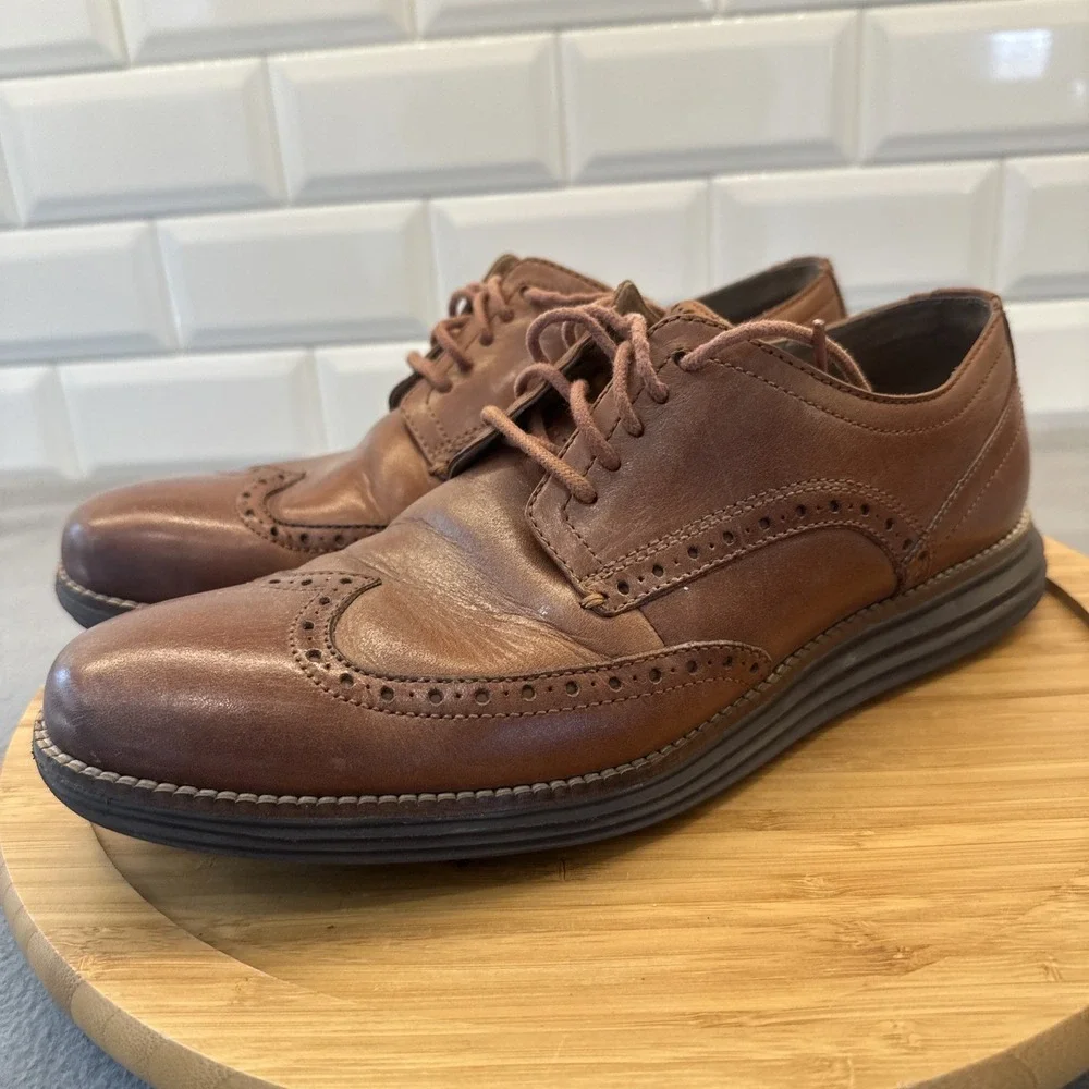 Cole Haan Brown Wingtip Oxfords